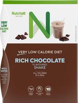 Nutrilett VLCD Rich Chocolate Shake - a meal replacement shake, 35g, 10-PACK (07070866035280)