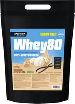 SportLife Whey80 Vanilla Ice Cream + Stevia whey protein powder, 3 kg (6430018362328)
