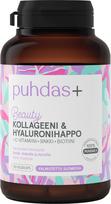 Puhdas+ Beauty Collagen  AND  Hyaluronic Acid 120 caps (100)
