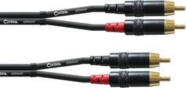Cordial 2 x RCA male to 2 x RCA male cable, 60 cm (CFU0.6CC)