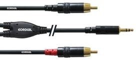 Cordial signal cable, 3.5 mm to 2 x RCA, 3 m (CFY3WCC)