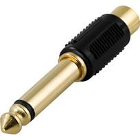 Deltaco 6.3mm mono male to RCA female adapter (AA-23)
