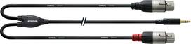 Cordial -Y cable, 3.5mm - 2 x XLR female, 1.8 m (CFY 1.8WFF)