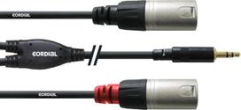 Cordial Y-cable, 3.5mm - 2 x XLR, 1.5 m (CFY1.5WMM-LONG.WAR)