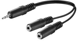 Goobay 3.5 mm male to 2 x 3.5 mm mono female cable, 0.2 m (50465)