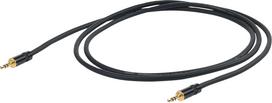 Proel 3.5mm stereo male - 3.5mm stereo male, 3m, black (PRCHLP175LU3)