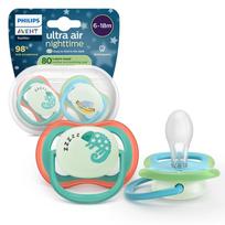PHILIPS Avent Ultra Air Night Time, 6–18 months, blue/turquoise, 2 pack (SCF376/28)