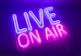 Fuj:tech Neon Live On Air LED Wall Light