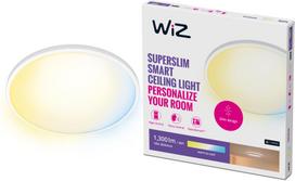 WiZ SuperSlim ceiling light, round, white, 14 W, tunable white, Wi-Fi (929002684922)