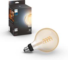Philips Hue -filamenttiälylamppu, White ambiance Filament Globe, E27, 12,5 cm (929002478101)