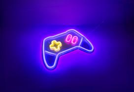 Fuj:tech Neon Game pad - LED wall lamp, game controller