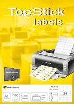 TopStick Printer labels, A4, 70x36mm / 24-pack (8705)