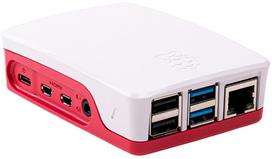 Raspberry Pi plastic case for 4B computer, white (RB-CaseP4+06W)