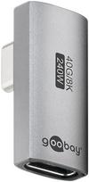 Goobay USB-C angled adapter, 90° rotated vertically, USB4