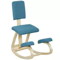 Ergonomiška kėdė klūpėjimui, sveikatingumo kėdė namams, biurui, meditacijai, tamsiai mėlyna