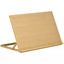 Sulankstomas reguliuojamas stalo dailės stovas 75,8x51cm iš buko medienos