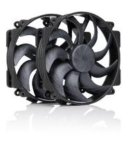 Noctua Noctua NF-A14x25r G2 PWM Sx2-PP chromax.black fan, 140 mm, 2-pack (NF-A14X25R G2PWM SX2 CHBK)