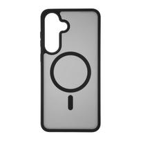 FoneKit MagSafe Soft Touch case, Samsung Galaxy S25 FE, black/grey (6438148064884)