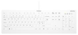 Contour Design Contour Active Key QuickClean Medical Keyboard IP68 PN C8112, white (AK-C8112-US-W/PN)