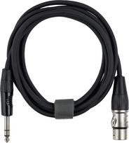 Fuj:tech 6.3 mm TRS male to XLR female signal cable, 5 m, black