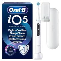 Oral-B iO5 electric toothbrush, white + travel case (068086)