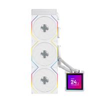 Lian Li Hydroshift II LCD-S, 360TL Wireless Under-Seat Cooling System with Controller, White (GHS2LCDS36TW)