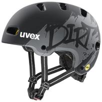 Uvex Kid 4 Style MIPS Cycling Helmet 55 - 58 cm, Dirt Black Matt (S4148240115)