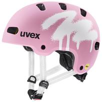 Uvex Kid 4 Style MIPS Bike Helmet, 55 - 58 cm, Spray Strawberry Matte (S4148240415)