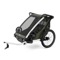 Thule Chariot Lite Double Bike Trailer, Vintage Green (10203024)