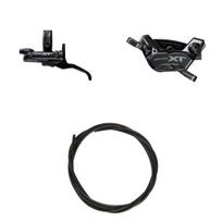 Shimano DEORE XT brake lever set M8220/M8200, resin brake pad with fin, 1000 mm (1777143)