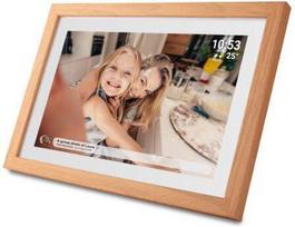 Denver Frameo PFF-1040LW 10.1” digital photo frame, light wood (PFF-1040LW)