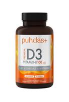 Puhdas+ Premium D3 vitamin 100 µg, 120 capsules (943)