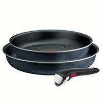 TEFAL Ingenio So Light frying pan set, 3-piece, grey (L7239103)