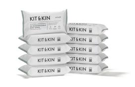 Kit  AND  Kin Baby Wipes cleaning wipes set, 10 x 60 count (KKWIPESNORDICCASE)