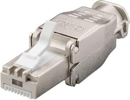 Fuj:tech Cat6A ""Tool-free"" RJ45 modular connector, male (929071)
