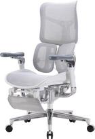 Sihoo Doro S300 - ergonomic office chair with footrest, white