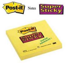 3M Post-it Super Sticky -note, 76 x 76 mm, yellow (T654SS)