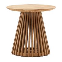 Šoninis staliukas iš tikmedžio medienos Kave Home Irune, ø 50 cm