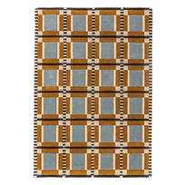Rankų darbo iš vilnos kilimas 140x200 cm Quadro Wool – Flair Rugs