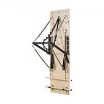 Pilateso reformerio treniruoklis, 183x56x62 cm, klevas, prie sienos tvirtinamas, treniruočių įranga
