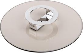 KnIndustrie Puodo dangtis Lid 26 cm, rudas, stiklinis