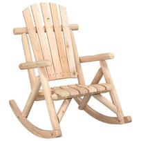 vidaXL Supama sodo kėdė, 69x96x101cm, eglės medienos masyvas