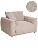 Fotel JUBEK Boucle smėlio spalvos