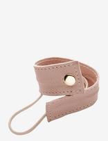 Corinne - Leather Band Short Bendable - Plaukų gumytė - Rožinė