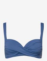 Panos Emporio - Medea Solid Top - Push-up bikini viršus - Mėlyna