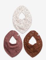 Pippi - Bandana Bib Girl -Aop (3-Pack) - Seilinukas - Ruda