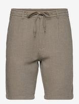 Lindbergh - Linen Blend Herringbone Short - Laisvalaiko marškiniai - Žalia