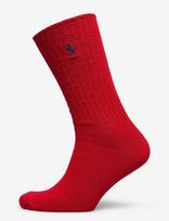 Polo Ralph Lauren - Cotton-Blend Crew Socks - Įprastos kojinės - Raudona