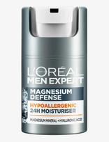 L'Oréal Paris - L'oréal Paris Men Expert Magnesium Defence Hypoallergenic 24H Moisturiser For Sensitive Skin 50 Ml - Drėkinamasis veido kremas - Nude