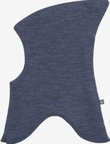 Smallstuff - Balaclava, 2 Layers, Denim Melange Drop Needle, Merino Wool - Balaklava - Mėlyna